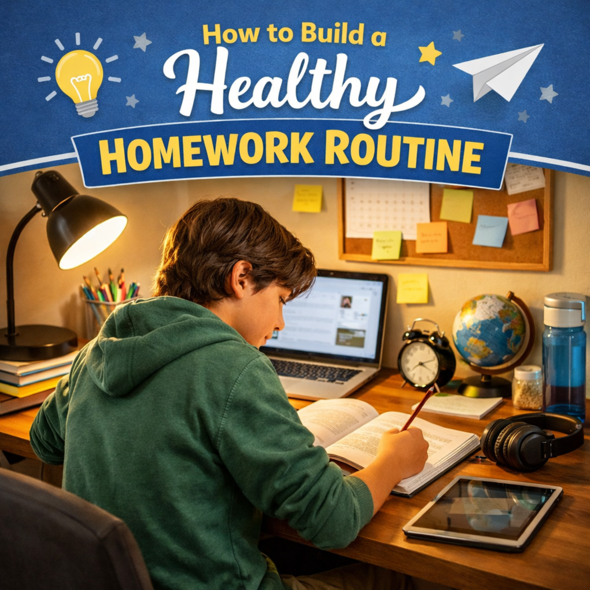 Parent helping child with homework at a table