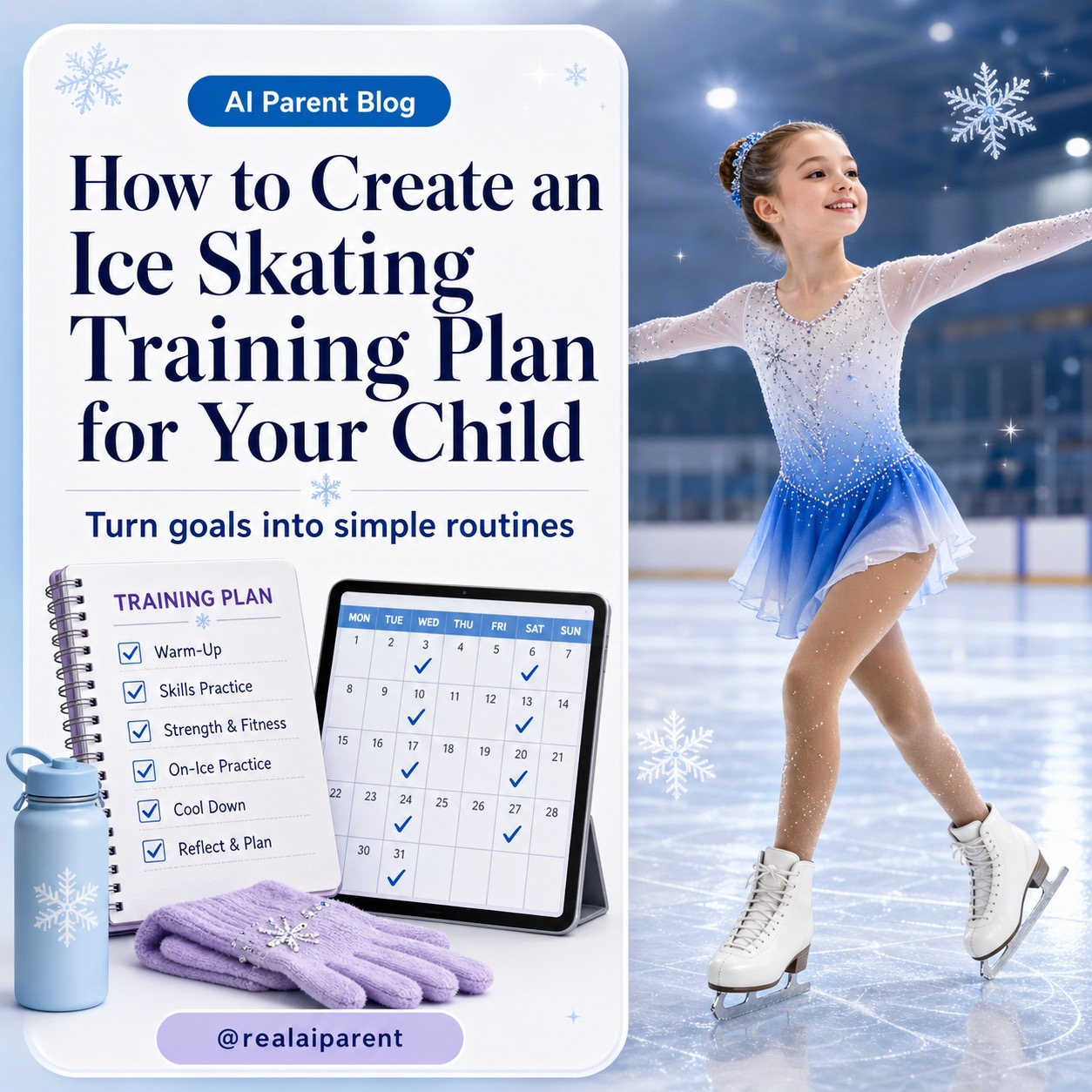 Ice skating training plan guide for kids in AI Parent