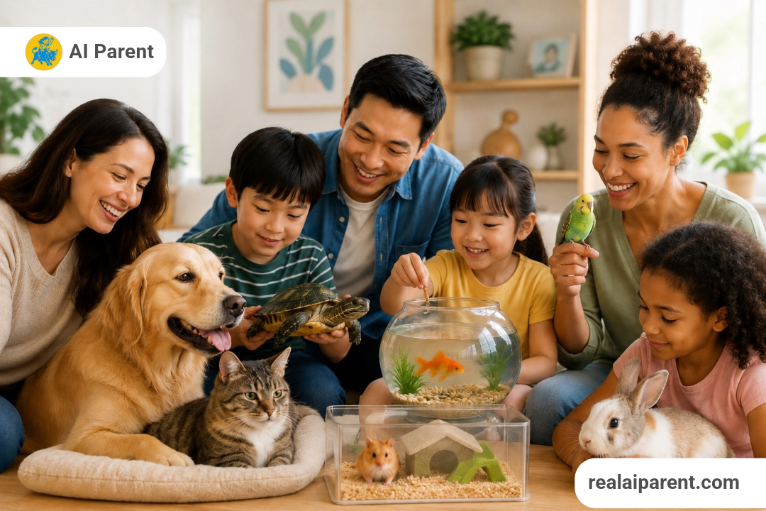 A family using AI Parent to organize care for a family pet