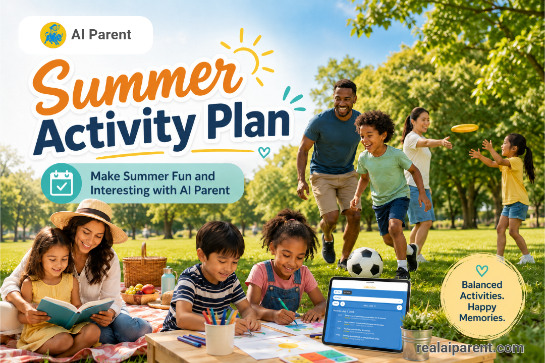 Summer activity plan with AI Parent