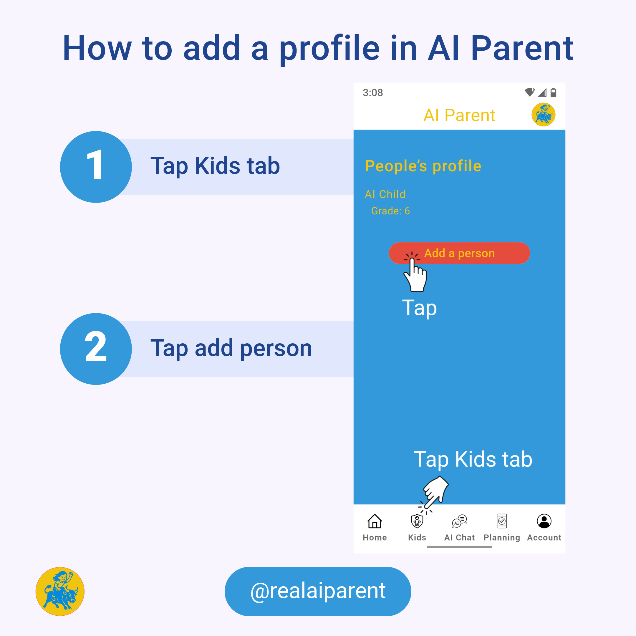 Add a profile for a person
